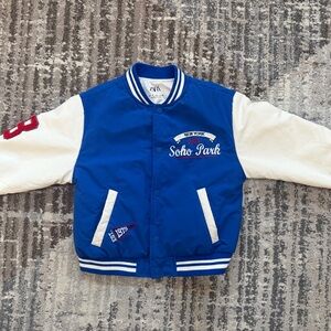 Zara Blue and White Kids Jacket